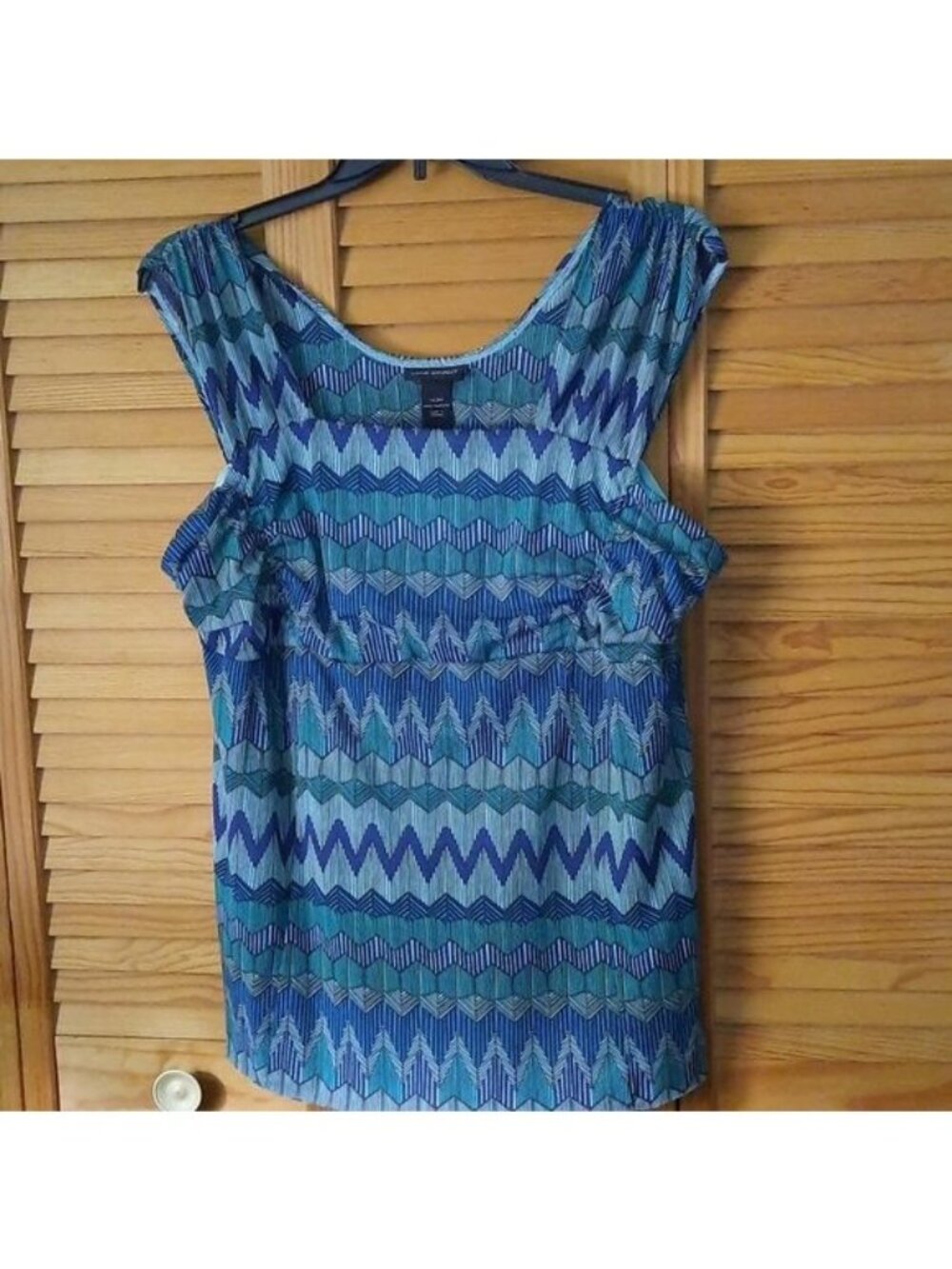 Lane Bryant Square Neckline Ruched Empire Waist Sleeveless Tunic Size 18/20